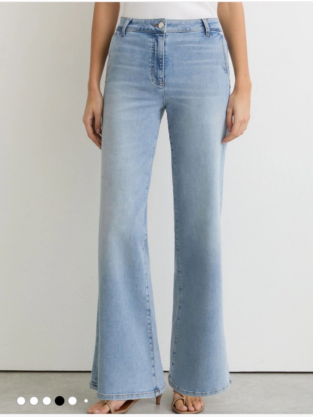 GAP Light Blue High-Rise Flare Jeans